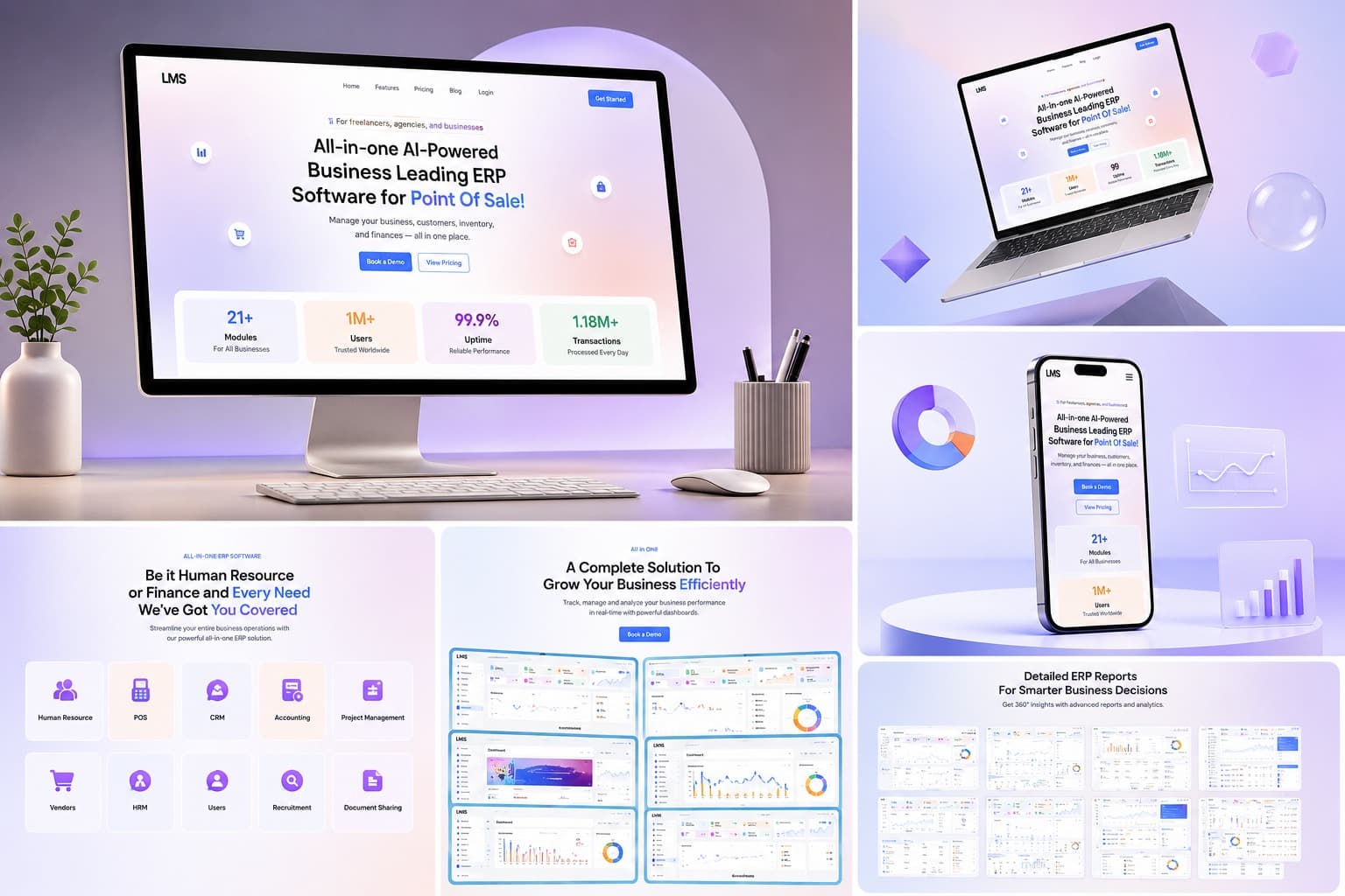 MunshiOnClick — an all-in-one AI-powered ERP and point-of-sale platform covering HR, finance, CRM, accounting and detailed business reports